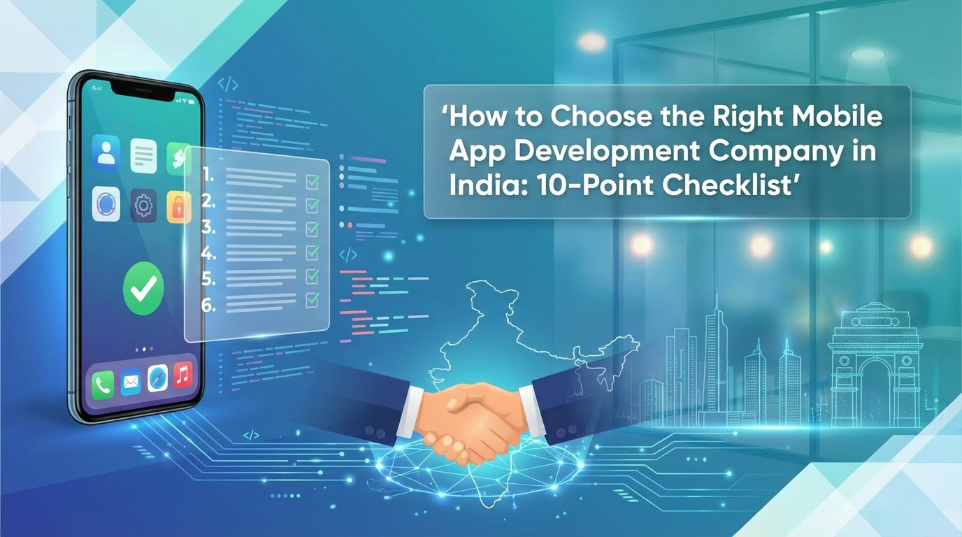 How to choose the right mobile app development company in india - 10 point checklist
