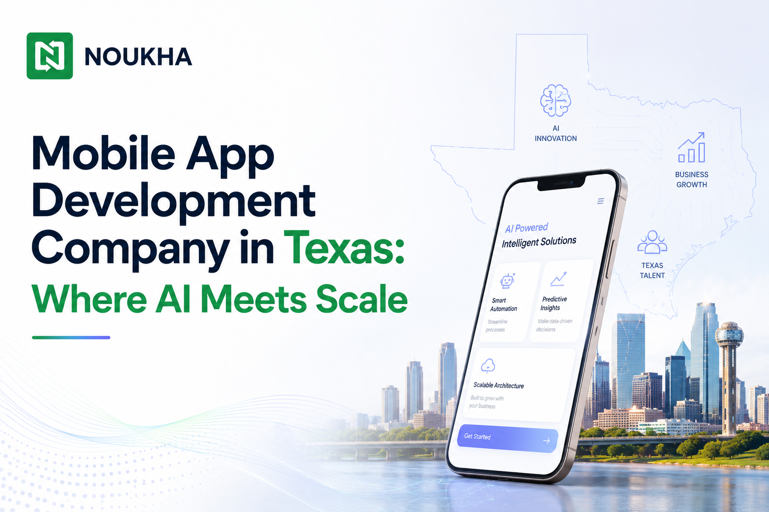 Mobile app development company in Texas creating scalable AI-powered mobile applications for businesses