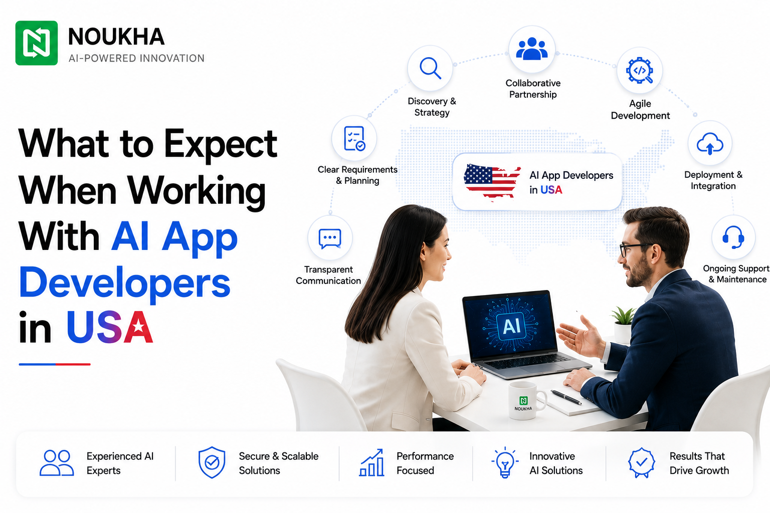 AI app developers in USA working on AI application development