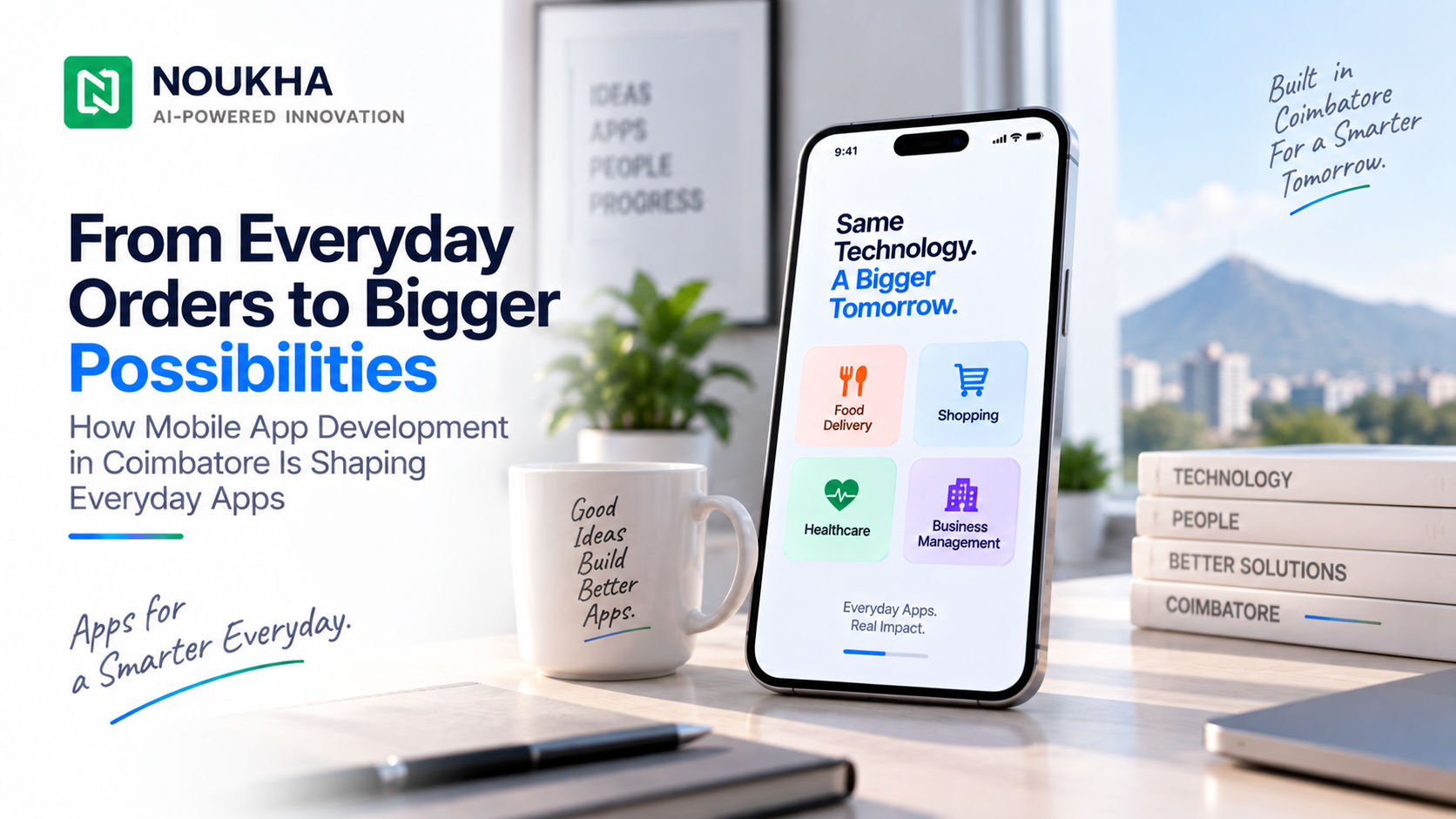 Mobile app development in Coimbatore shaping everyday apps for food delivery, shopping, healthcare, and business management