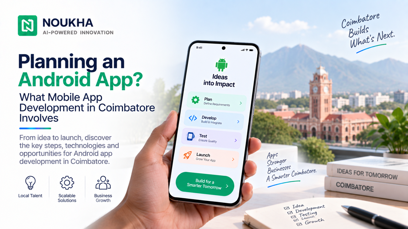 Mobile app development Coimbatore for Android apps from idea to launch