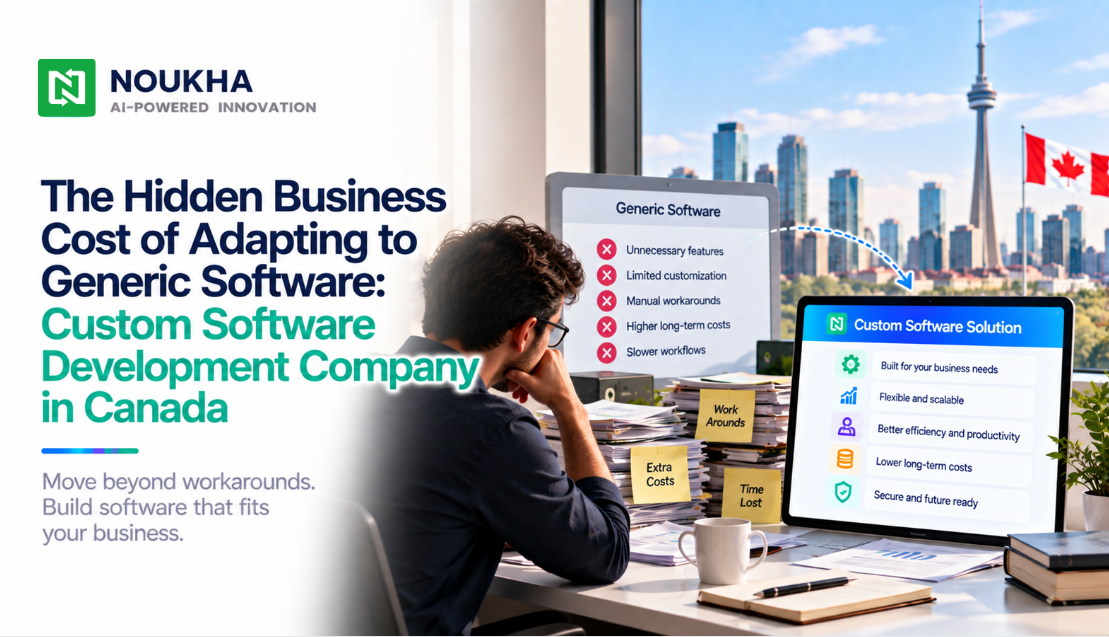 Custom software development company in Canada helping businesses move beyond generic software workarounds