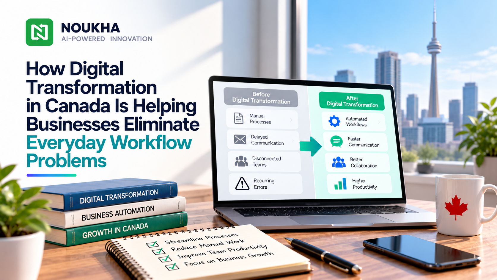 Digital transformation in Canada helping businesses automate workflows and connect systems